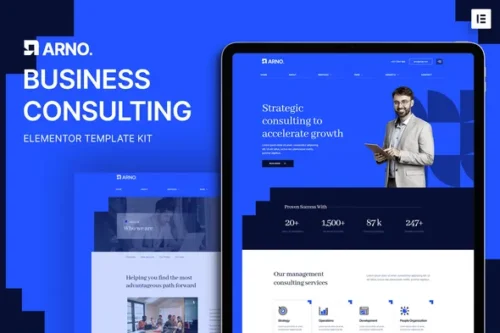 Arno – Business Consulting Elementor Template Kit