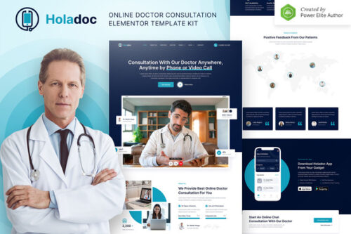 best medical website template doctors Elementor download