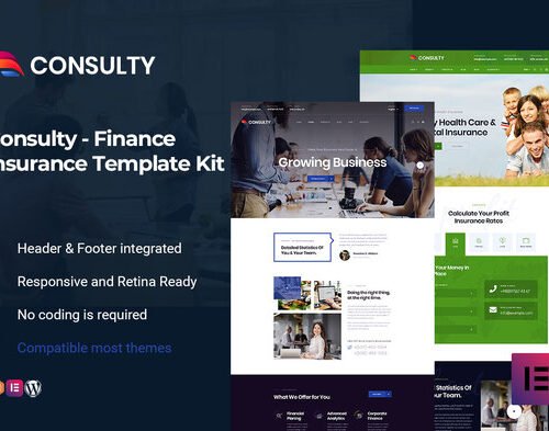 Consulty - Finance Consulting Elementor Template Kit