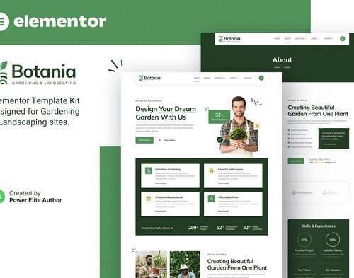 Botania – Gardening & Landscaping Elementor Template Kit