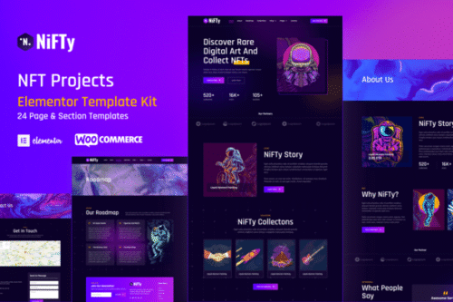 best NFT WordPress template kit instant download