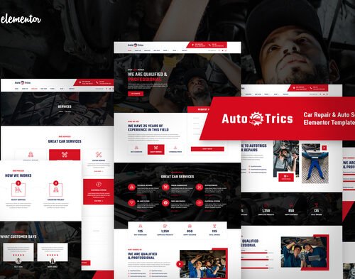 AutoTrics – Car Repair & Auto Service Elementor Template Kit