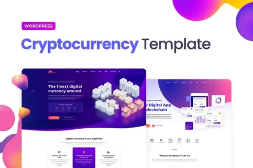best Moneer cryptocurrency Elementor template instant download