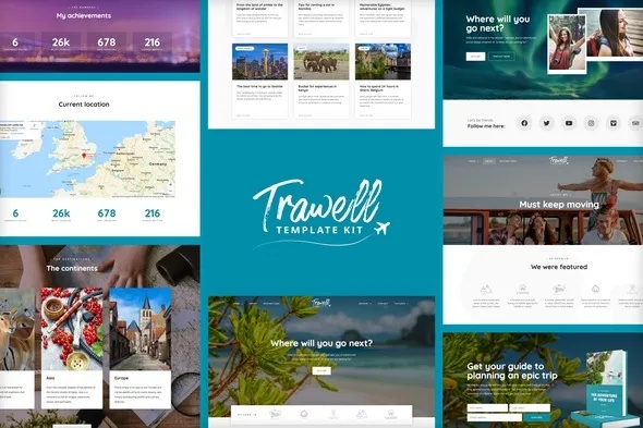 https://previews.customer.envatousercontent.com/files/288644959/cover.jpg best Trawell travel blog Elementor template kit download