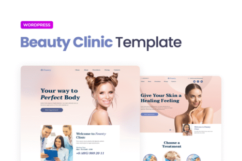 best beauty clinic Elementor template kit instant download