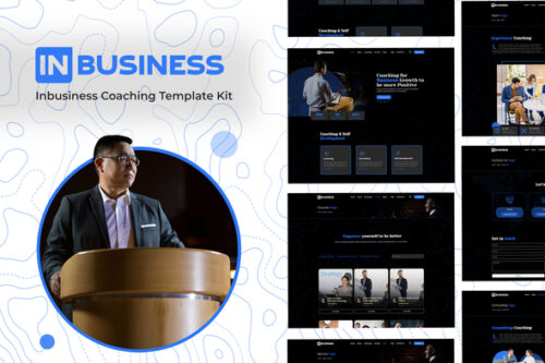 best coaching business Elementor template kit download