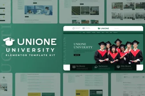 best university Elementor template kit instant download