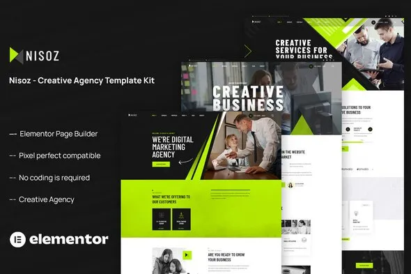 https://previews.customer.envatousercontent.com/files/500159621/cover.jpg best Creative Agency Elementor template kit instant download