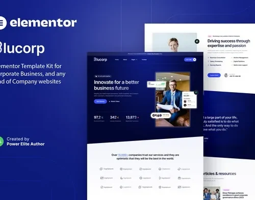 Blucorp – Corporate Business Elementor Template Kit