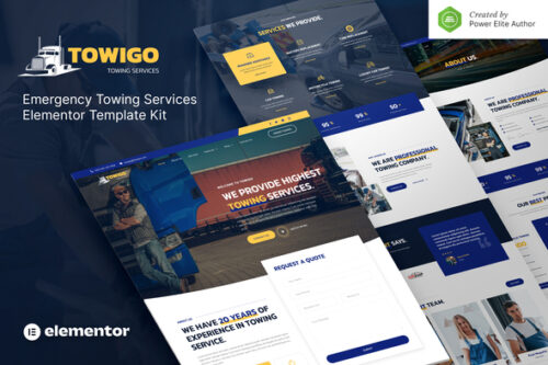 best Elementor towing template download