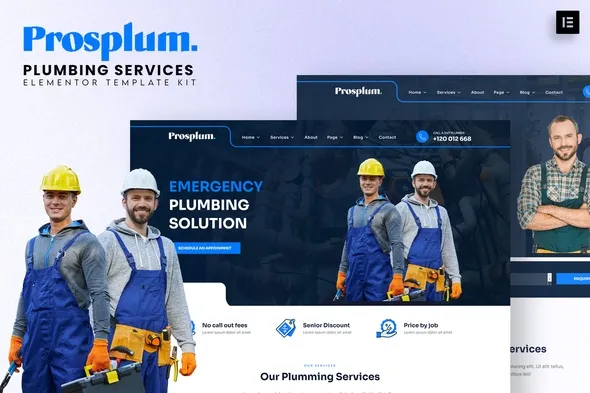 https://previews.customer.envatousercontent.com/files/434824951/cover.jpg best plumbing Elementor template kit instant download