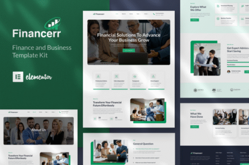 best Financerr Elementor finance template download