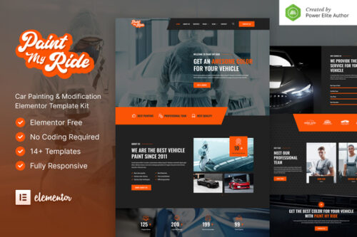 best PaintMyRide car painting website template download