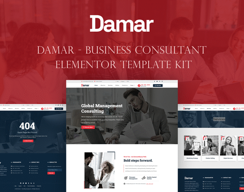 Damar - Business Consultant Elementor Template Kit