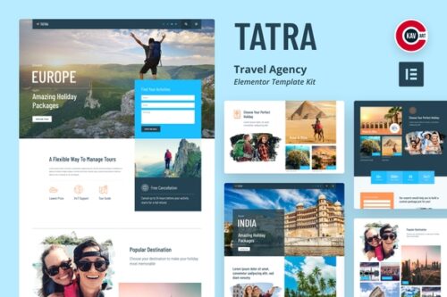 best Elementor travel template kit instant download