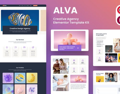 Alva - Creative Agency Elementor Template Kit