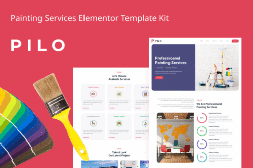 best painting services Elementor template kit download