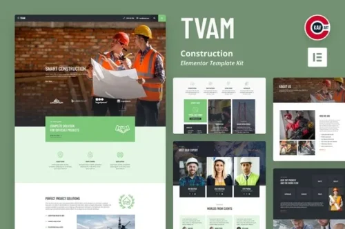 best Tvam Construction Template Kit Elementor download