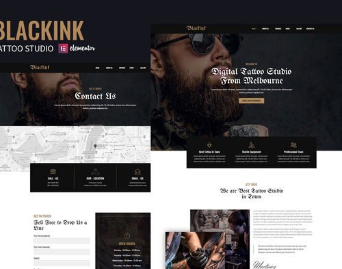 Blackink - Tattoo Studio Elementor Template Kit