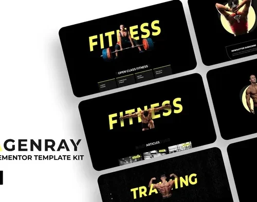 Agenray | Gym Elementor Template Kit