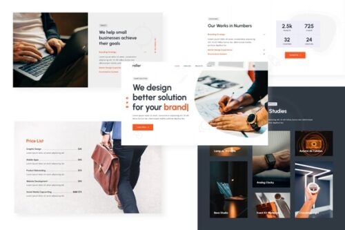 best Roller Elementor portfolio template instant download