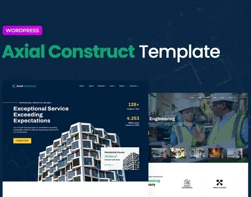 Axial – Construction Company Elementor Template Kit