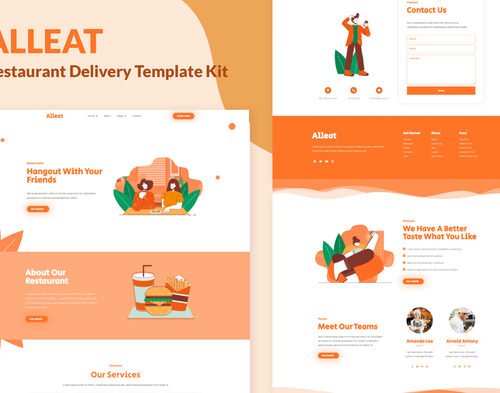 Alleat - Restaurant Elementor Template Kit
