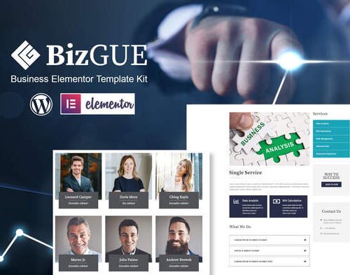 BizGUE - Business Elementor Template Kit