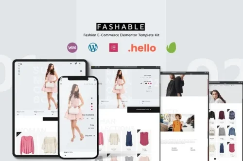 best fashion ecommerce elementor template kit download