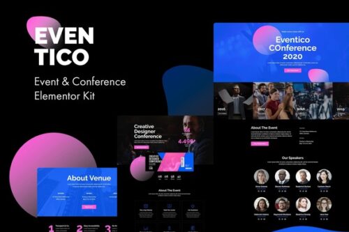 best Eventico Elementor template instant download