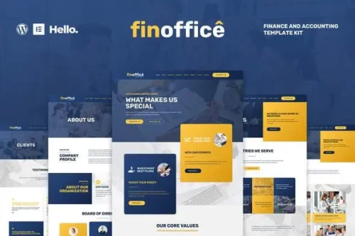best FinOffice accounting Elementor template download