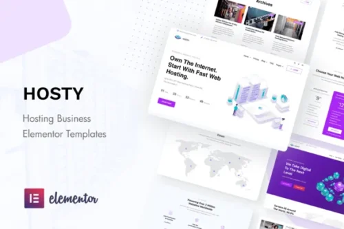 best hosting Elementor template kit instant download