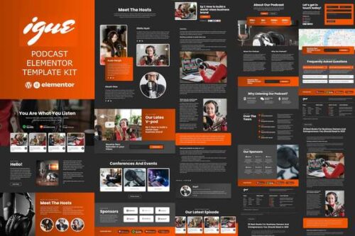 best podcaster WordPress template instant download