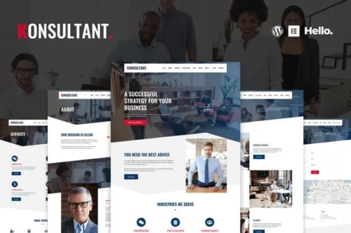 best Konsultant Elementor template download for consultancy websites