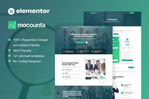 best accounting firm website template download