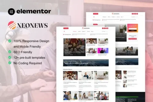 best NeoNews magazine template kit download