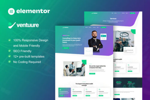 best Elementor template kit for consulting firms instant download