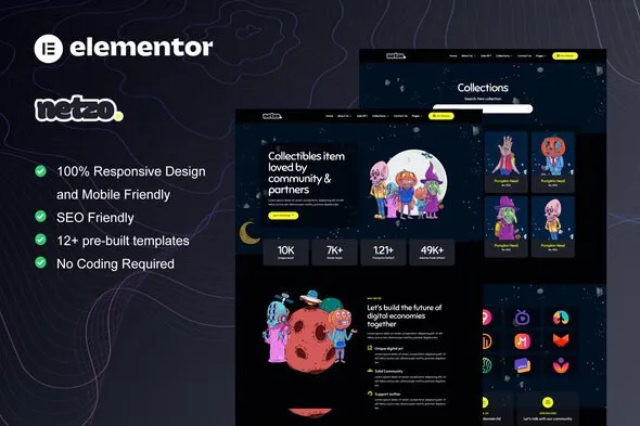 https://previews.customer.envatousercontent.com/files/388123738/main%20preview.jpg best netzo NFT portfolio template for Elementor - instant download