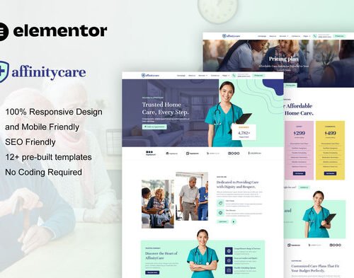 AffinityCare - Home Care & Private Nursing Services Elementor Template Kit