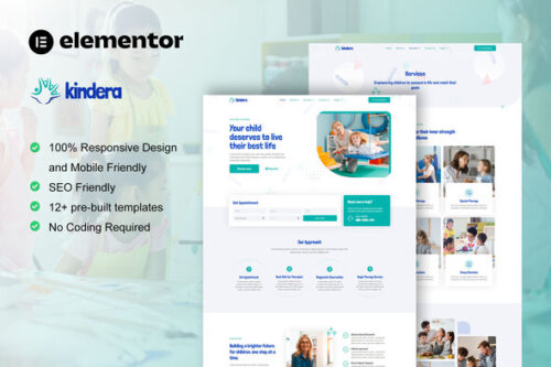best child therapist website template instant download