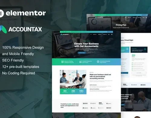 Accountax - Accounting Tax Firm Elementor Template Kit