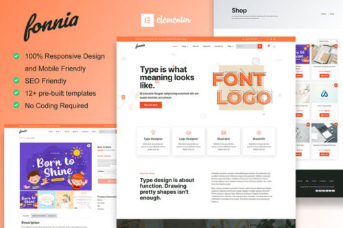 best digital product store Elementor template kit download