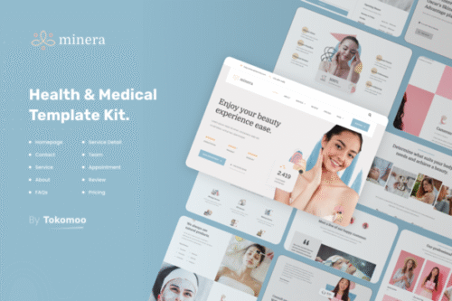 best dermatology Elementor template kit instant download