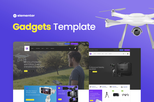 Bzzz – Gadgets eCommerce Elementor Template Kit best gadgets store Elementor template kit instant download