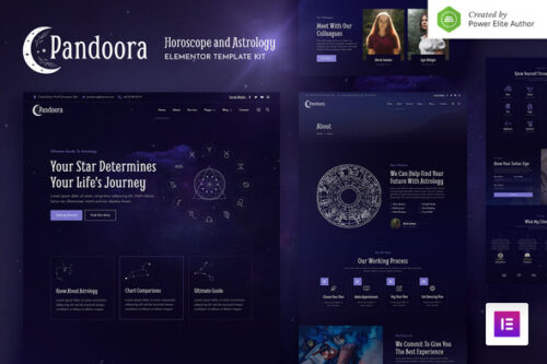 best astrology elementor template instant download