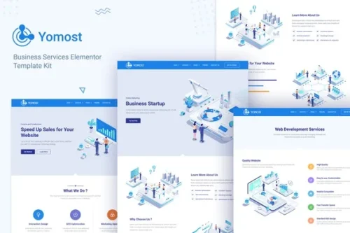 best Yomost business services template kit download