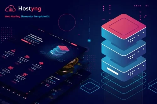 best web hosting Elementor template kit instant download