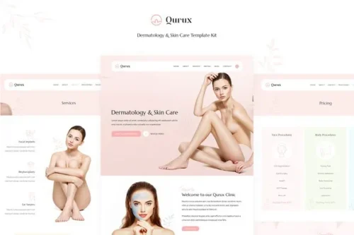 best dermatology Elementor template kit instant download