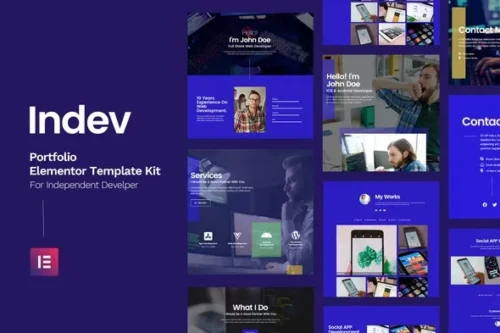 best developer portfolio template kit instant download