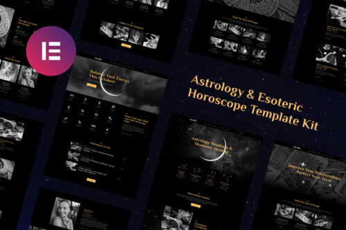 best astrology Elementor template kit instant download